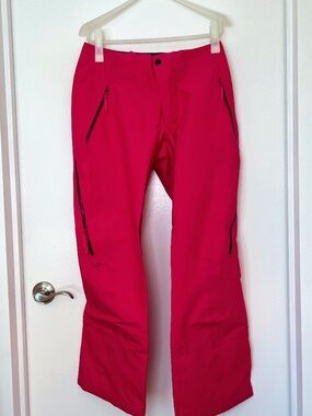 Arc'teryx coral red shell ski pants - size 6